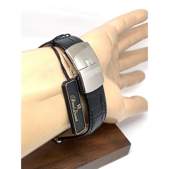 Pierre Laurent Men's Watch 28221 Chronograph Swiss Quartz Silver Dial Day Date - Picture 10 of 14